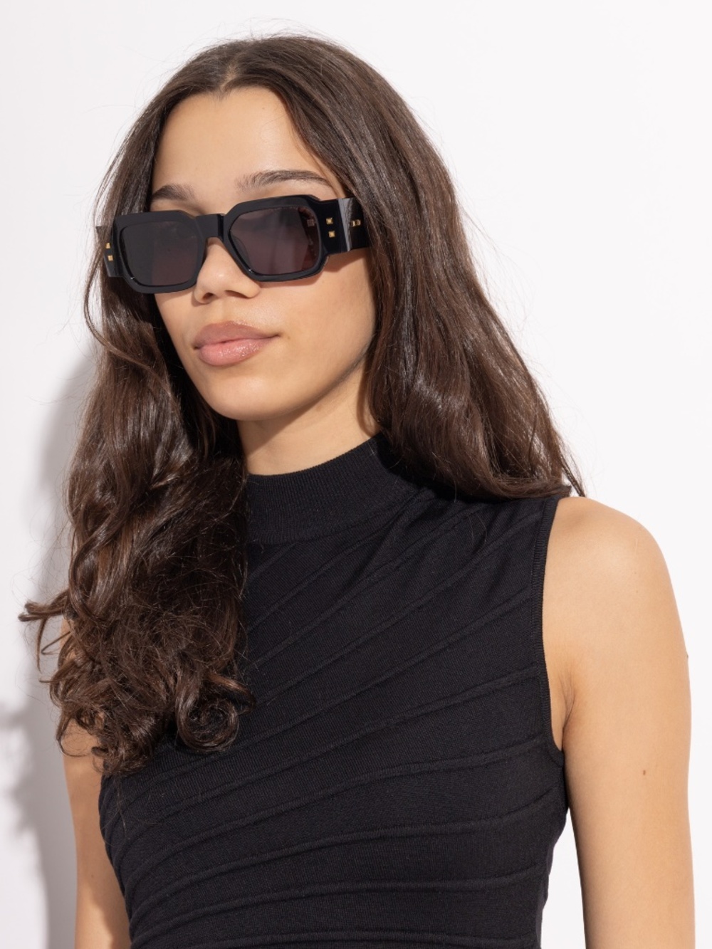 New Rare NWT Balmain Olivier III Sunglasses in Black with 18K Gold accents
